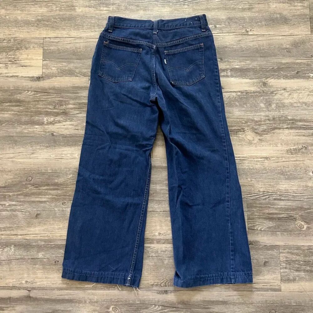 Vintage 60s Levi's For Gals Big E White Tab Denim Jeans Size 29X27
